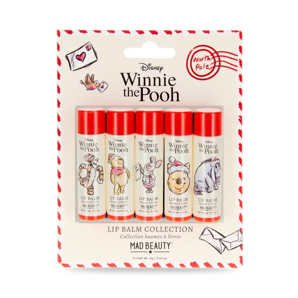 MAD BEAUTY Winnie the Pooh Festive Lip Balms