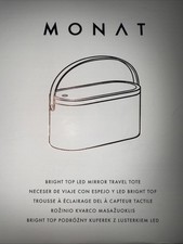 Monat Bright Top LED Mirror Travel Tote And M...
