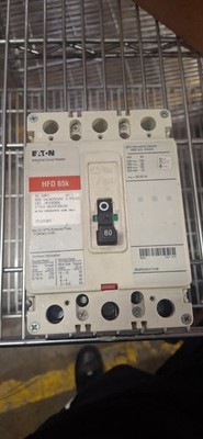 EATON HFD3080L, CIRCUIT BREAKER, 3P/ 80A/ 600V /65kA @480V