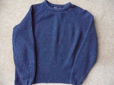 Ladies M&S Collection Marks & Spencers Navy fleck knitted jumper  - Size S SMALL