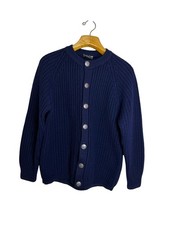 Vintage Meister Knit Austria 100% Wool Navy C...