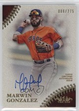 2018 Topps Tier One Prime Performers /275 Marwin Gonzalez #PPA-MGO Auto 09wc