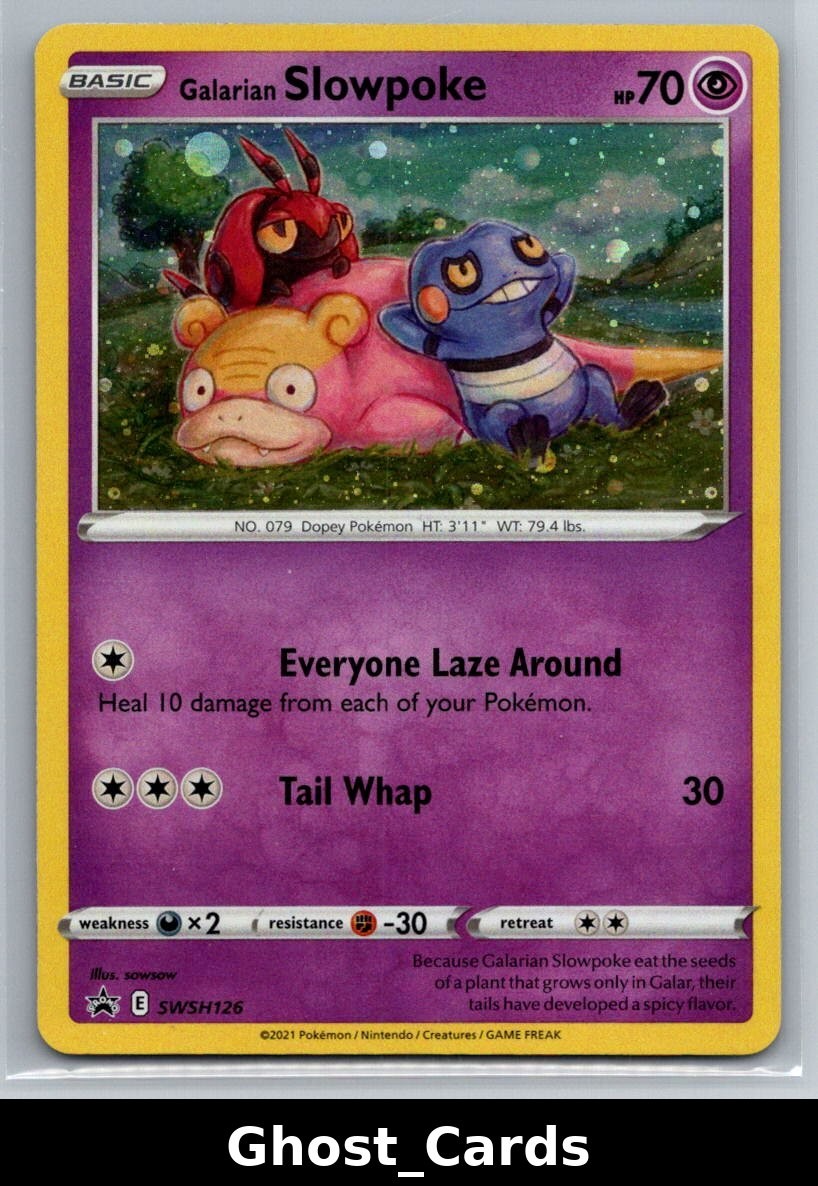 Pokémon TCG SWSH Black Star Promos Galarian Slowpoke SWSH126