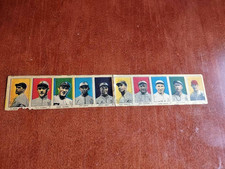 1920 - 1921 W516 -2-2 Baseball Strip Cards #11 through #20 Full Strip of 10