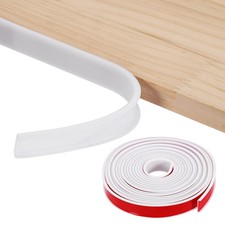 19.7ft U-Shape Edge Banding 0.98" TPE Self Adhesive Edge Trim White