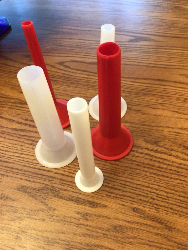 PLASTIC SAUSAGE STUFFING TUBES 6 TUBES