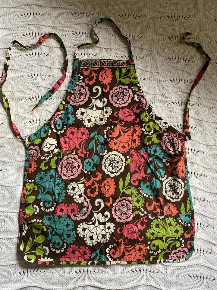 Vera Bradley LOLA 围裙 带锡和两个绗缝烤箱手套 停产图案 2013 — 第 3/4 张图片