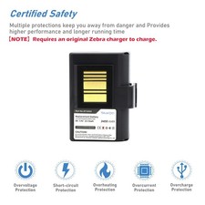 3400mAh Battery for Zebra QLN220 QLN320 ZQ510 ZQ520 BTRY-MPP-34MA1-01