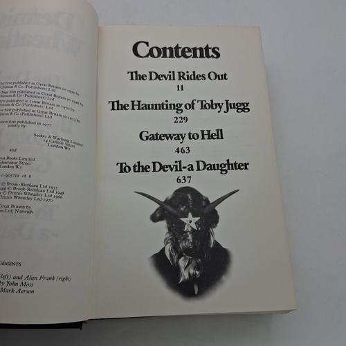 The Devil Rides Out, Gateway To Hell, To The Devil A Daughter Dennis Wheatley HC - Imagen 12 de 24