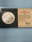 UNC 2003 American Silver Eagle 1 oz Silver in Littleton Coin Pack ASE