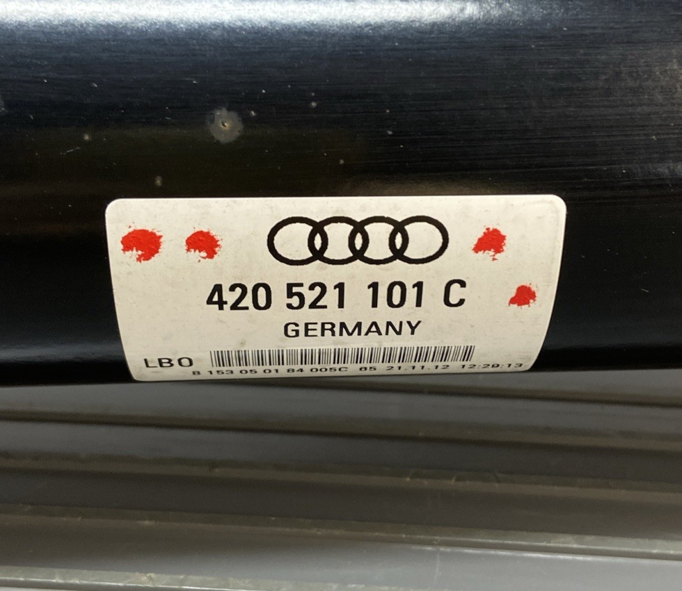 2010-2015 Audi R8 Spyder Rear Drive Shaft Propeller Axle OEM 5.2L AWD 34k Miles