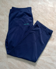 Vintage 80's Adidas Sweatpants Men's L Dark Blue Straight Drawstring Running Gym