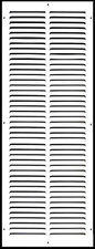 12x24 HVAC White Flat Stamped Steel Return Air Grille Vent 12" x 24"