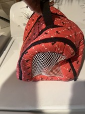 FAO Schwarz Red Pet Plush Carrier Bag with Pillow