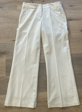 Pantalón de vestir para mujer Focus 2000 talla 4 bolsillos crema ropa de trabajo forrado