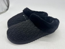 Dearfoams Slip On Women's Black Memory Foam Comfort Slipper - X-Large 11-12 