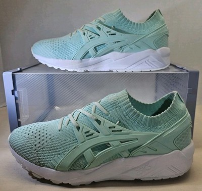 Asics  Women's  Teal/ White  Gel-Kayano   Trainers  Knit  Sneakers  Size 10