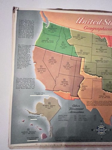 1955-1963 From CHEVY Schoolroom Office Workshop Nat'l Parks-Fire Safety-US Map - Picture 21 of 24