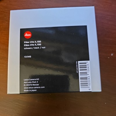 Leica E82 UVa II 82mm Filter