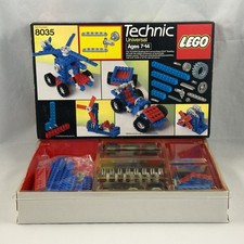 Vintage Lego Technic 8035 Set Box Complete with Inserts Tray
