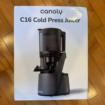 C16 Cold Press Juicer, 6'' Extra Wide Feed Chute, 3-IN-1 Strainers Space Gray