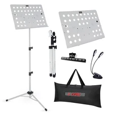 5 Core Music Stand Adjustable Book Stands Foldable Portable Sheet Holder