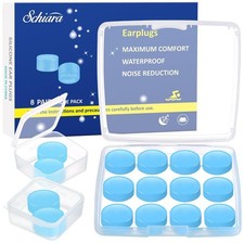 Ear Plugs for Sleeping, 16 Moldable Noise Cancelling Silicone Earplugs for Swimm