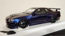 1/18 AUTOart Nissan Skyline R34 GT-R Z Tune + R35 GT-R Nismo  + Nismo Cases x2