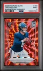 Jaxson Dart 2025 Donruss Elite #103 Red Aspirations Shimmer RC /999 PSA 9 Giants