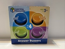 Learning Resources Answer Buzzers Set of 4 Ages 3 Assorted Colors Sounds