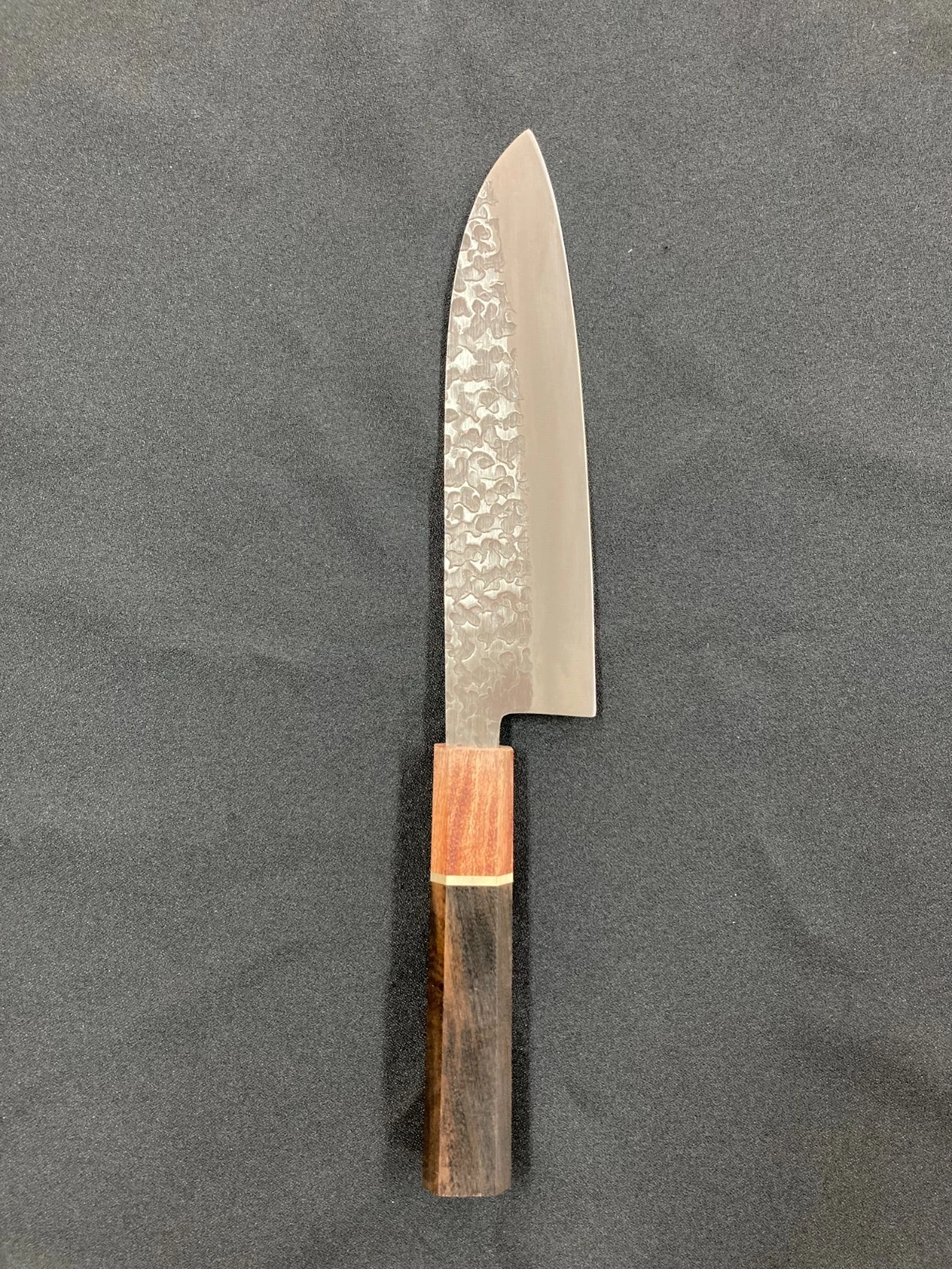 Japanese Santoku Knife 170mm Damascus Hammered Finish Wooden Handle 76
Opens in a new window or tab
