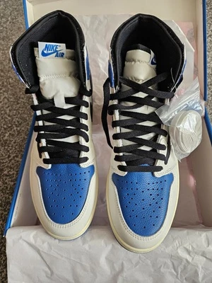 Jordan 1 Retro x Fragment Design x Travis Scott High Blue for Sale
