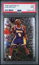 1996-97 Fleer METAL Kobe Bryant ROOKIE PSA 9 MINT #181 RC Very Tough Card! ~1358. rookie card picture