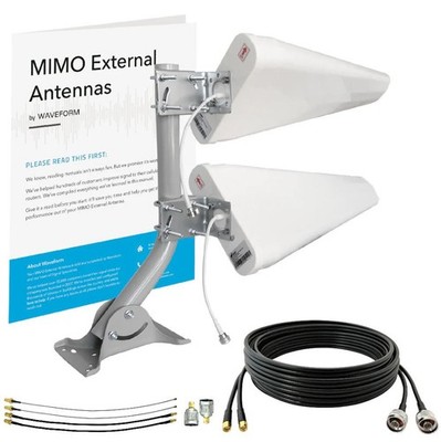 MIMO 2x2 External 4G LTE/5G Log Periodic Antenna Kit