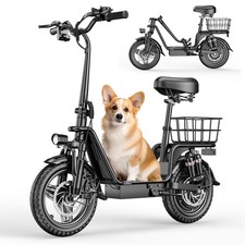 Electric Scooter for Adults  Teens, 14" Foldable Long Range Commuter E-Scooter