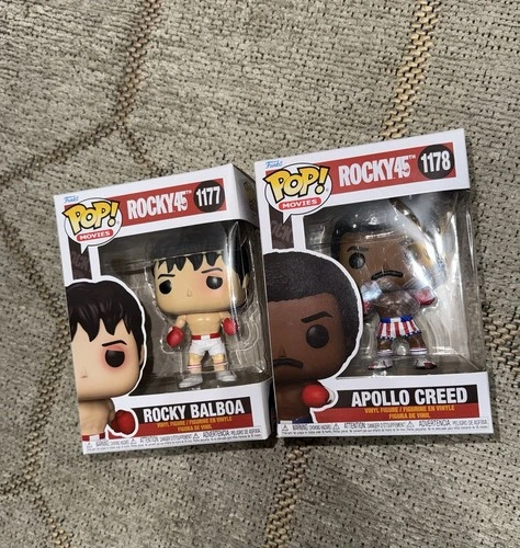 Funko Pop Movies Rocky Balboa And Apollo Creed 45th Anniversary 1177 And 1178