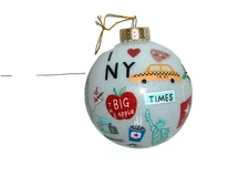 Holiday Lane New York Macy's Ball I Love NY The Big Apple Christmas Ornament