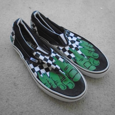 Vans x Marvel Hulk Sneaker Checkboard Unisex UK Größe 6 EUR 39 Gratis UK P+P