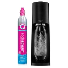 SodaStream Terra Sparkling Water Maker With CO2 and Carbonating Bottle - Black