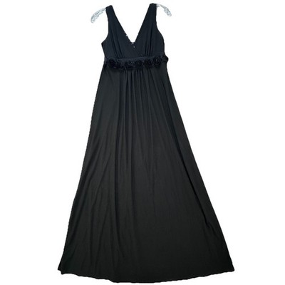 VTG Y2K Kupcake Black Empire Waist Maxi Dress Soft Girl Size M Witchy Vampcore