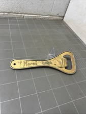 VINTAGE LARGE BOTTLE OPENER GOOD HERES LUCK BAR MANCAVE PUB BEER CHEERS