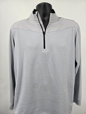 Nike Golf Pullover Mens Large Gray Thermal Dri-Fit 1/4 Zip Active Outdoor 
