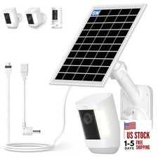 Solar Panel and 2-in-1 Wall Mount for Ring Cam, 6W Solar Charger Compatible