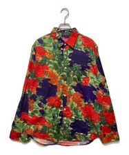 Authentic SUPREME Brushed Floral Shirt M Multicolor Men 3489
