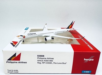 Herpa Wings 1:500 533836 Philippine Airlines A359-900 RP-C3508  The Love Bus 