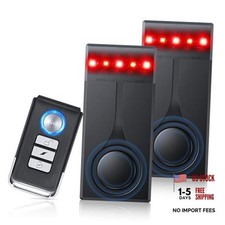 108dB Car Alarm System - Anti-Theft Vibration Sensor - Two Alarms - One Remote