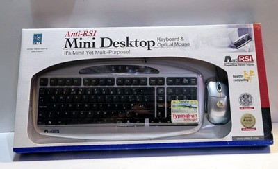 A4 Tech Kinder Mini Desktop Tastatur und optische Maus Anti RSI neu und unbenutzt