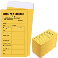 Woanger 500 Pcs Tithes and Offering Envelopes 6.3 x 3.5 Inches Church Suppl