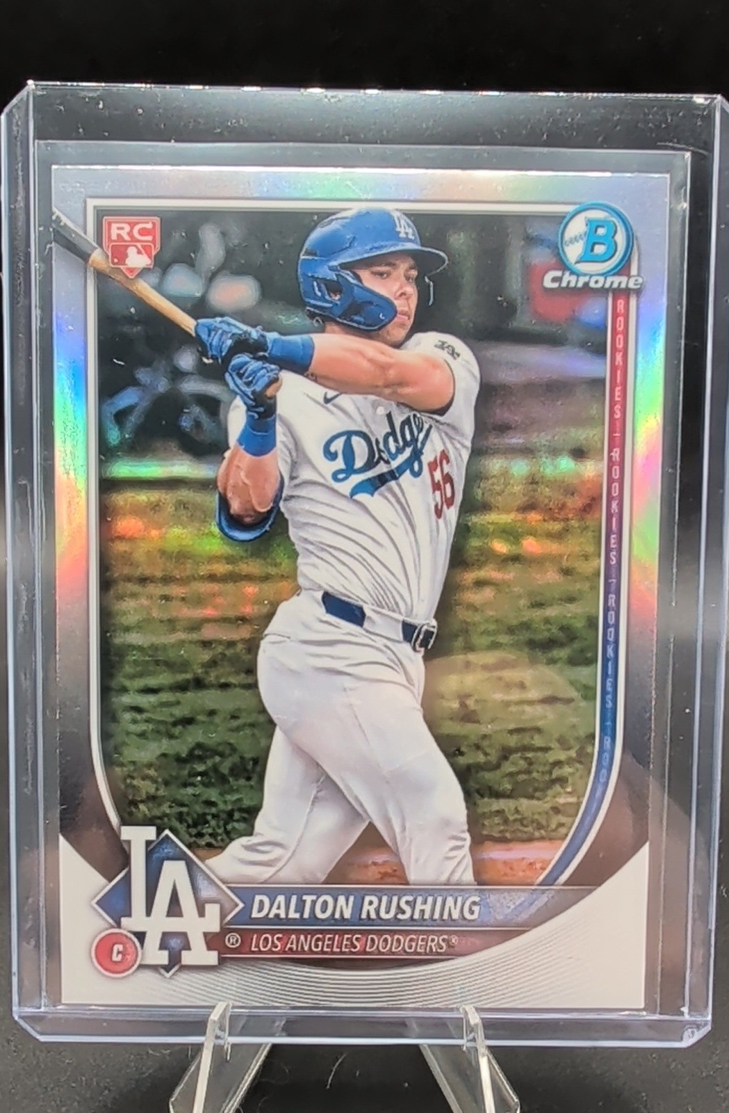 2025 Bowman Chrome - Dalton Rushing #100 Sp Rookie Red Rc Variation (RC)