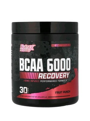 Nutrex Research BCAA 6000 Recovery (30 serv) Fruit Punch 